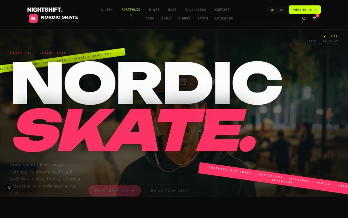 Nordic Skate — Skate brand · Bratislava + Helsinki